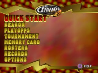 NFL Xtreme 2 title screen for Playstation
